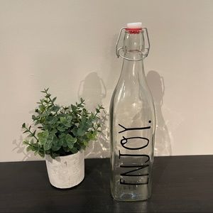 RAE DUNN ENJOY GLASS BOTTLE
